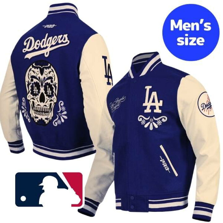 ドジャース USA製 スタジャン Lサイズ 大谷翔平 Dodgers LAD 