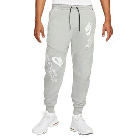 【送料無料+割引クーポン】【メンズ】 ナイキ Nike Sportswear Tech フリースジョガーパンツ（Dark Grey Heather/White） スウェットパンツ ボトム Men's Joggers Pants