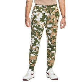 【送料無料+割引クーポン】【メンズ】 ナイキ Nike Sportswear Tech フリースジョガーパンツ（Lt Bone/Rough Green/Black） スウェットパンツ ボトム Men's Joggers Pants