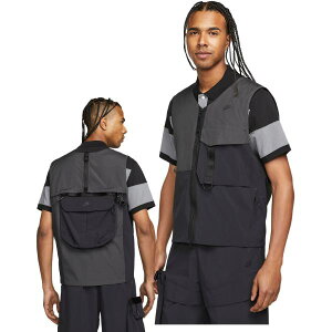 �y���������z�y�����Y�EMen's�z �i�C�L Nike Sportswear Tech Pack Unlined Vest�iAnthracite/Black/Black�j �x�X�g�W���P�b�g �A�E�^�[ �W�����p�[