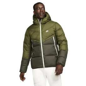 【送料無料+割引クーポン】【メンズ・Men's】 ナイキ Nike Sportswear Storm-FIT Windrunner Hooded Jacket（Rough Green/Sequoia） ダウンジャケット アウター