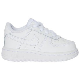 【送料無料+割引クーポン】【海外限定】 nike ナイキ 【ベビー・キッズ（8.0-16.0cm）】 Nike Air Force 1 Low （White/White） スニーカー 子供靴 出産祝い エアフォースワン