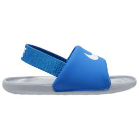 【送料無料+割引クーポン】【海外限定】 nike ナイキ 【ベビー・キッズ（8.0-16.0cm）】 Nike Kawa Slide （Hyper Cobalt/White） スニーカー 子供靴 出産祝い サンダル ビーサン