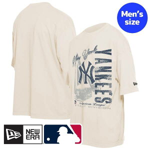�y���������z MLB���� ���W���[���[�O�I�t�B�V���� �����Y T�V���c �����g�b�v�X �j���[�G�� New Era �W���b�W �j���[���[�N�E�����L�[�X New York Yankees Cooperstown Collection Oversized Throwback Distressed T-