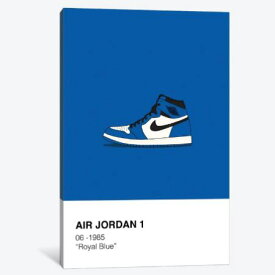 【ニコニコ割引対象】【送料無料】 お洒落なオマージュアート Air Jordan 1 Polaroid (Blue) マイケル・ジョーダン Michael Jordan NBA キャンバスアート 絵画 インテリア 模様替え