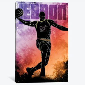 【送料無料+割引クーポン】 お洒落なオマージュアート Soul Of The King レブロン・ジェームズ Lebron James NBA キャンバスアート 絵画 インテリア 模様替え 引越し祝い 新築祝い 開店祝い