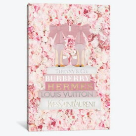 【送料無料+割引クーポン】 お洒落なオマージュアート Blush Fashion Books On Peach Flower Wall ティファニー TIFFANY キャンバスアート 絵画 インテリア 模様替え