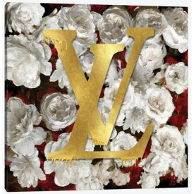 【送料無料+割引クーポン】 米国発のお洒落なブランドオマージュアート Fashion And Flowers II ルイ・ヴィトン Louis Vuitton キャンバスアート 絵画 インテリア 模様替え 引越し祝い 新築祝い