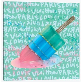 【送料無料+割引クーポン】 米国発のお洒落なブランドオマージュアート LV Paris Popsicle ルイ・ヴィトン Louis Vuitton キャンバスアート 絵画 インテリア 模様替え 引越し祝い 新築祝い 開店祝い