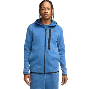 �y���������z�y�����Y�z �i�C�L Nike Sportswear Tech Fleece Wash Full-Zip �p�[�J�[�iDark Marina Blue/Black�j �g�b�v�X �t�[�f�B�[ �p�[�J Men's