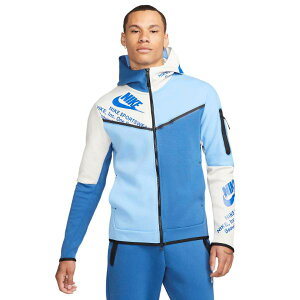 �y���������z�y�����Y�z �i�C�L Nike Sportswear Tech Fleece Graphic Full-Zip �p�[�J�[�iDark Marina Blue/Univ Blue�j �g�b�v�X �t�[�f�B�[