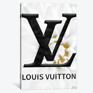 �y���������z �č����̂������ȃu�����h�I�}�[�W���A�[�g Gold White Fashion Dahlia I ���B�g�� Vuitton �L�����o�X�A�[�g �G�� �C���e���A �͗l�ւ� ���z���j�� �V�z�j�� �ҍ��� ��c��