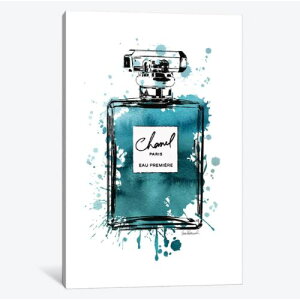 �y���������z �č����̂������ȃu�����h�I�}�[�W���A�[�g Inky Perfume Bottle Teal Black �V���l�� CHANEL �L�����o�X�A�[�g �G�� �C���e���A �͗l�ւ� ���z���j�� �V�z�j�� �ҍ��� ��c��