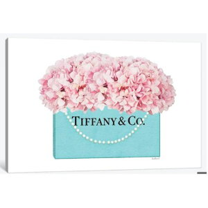 yz č̂ȃuhI}[WA[g Teal Blue Shopper Pearl Handle Pink Hydrangeas eBt@j[ Tiffany LoXA[g G CeA