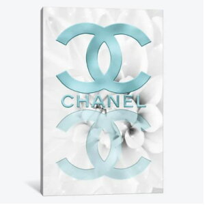 �y���������z �č����̂������ȃu�����h�I�}�[�W���A�[�g Icy Blue Dahlia Fashion I �V���l�� CHANEL �L�����o�X�A�[�g �G�� �C���e���A �͗l�ւ� �V�z�j�� �M�t�g �v���[���g �ҍ��� ��c��