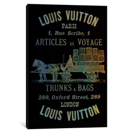 【送料無料+割引クーポン】 米国発のお洒落なブランドオマージュアート Vintage Woodgrain Louis Vuitton Sign 4 ヴィトン Vuitton キャンバスアート 絵画 模様替え 引越し祝い 新築祝い