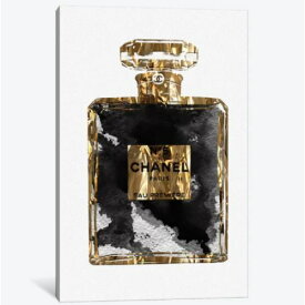 【送料無料+割引クーポン】 米国発のお洒落なブランドオマージュアート Gold Black Copper Perfume Bottle Art III シャネル CHANEL キャンバスアート 絵画 模様替え 引越し祝い 新築祝い