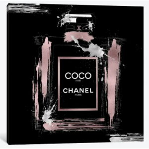 �y���������z �č����̂������ȃu�����h�I�}�[�W���A�[�g Black & Rose Gold Noir Abstract Perfume Bottle On Black �V���l�� CHANEL �L�����o�X �G�� �C���e���A