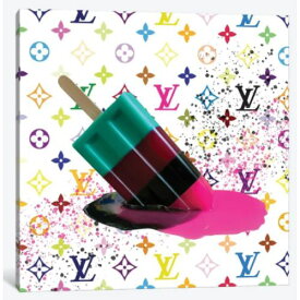 【送料無料+割引クーポン】 米国発のお洒落なブランドオマージュアート LV Multicolor Popsicle ヴィトン Louis Vuitton キャンバスアート 絵画 インテリア 模様替え 引越し祝い 新築祝い 待合室 会議室
