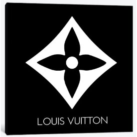【送料無料+割引クーポン】 米国発のお洒落なブランドオマージュアート Louis Vuitton Symbol Light Black ヴィトン Louis Vuitton キャンバス 絵画 インテリア 模様替え 引越し祝い 新築祝い
