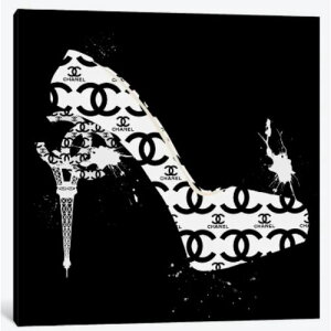 �y���������z �č����̂������ȃu�����h�I�}�[�W���A�[�g Black And White CC High Heels Fashion II �V���l�� CHANEL �L�����o�X �G�� �C���e���A �͗l�ւ� ���z���j�� �V�z�j��