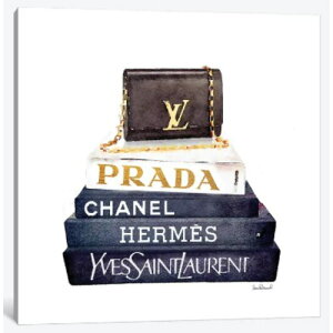 �y���������z �č����̂������ȃu�����h�I�}�[�W���A�[�g Stack Of Fashion Books With A Clutch Bag �T�����[���� �L�����o�X �G�� �C���e���A �͗l�ւ� ���z���j�� �ҍ��� ��c��