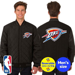 �y���������z NBA���� JH Design �����Y �X�^�W���� �o�[�V�e�B�W���P�b�g �A�E�^�[ �W�����p�[ �I�N���z�}�V�e�B�E�T���_�[ SGA �V�F�C Oklahoma City Thunder Wool & Leather Reversible Jacket