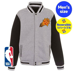 �y���������z NBA���� JH Design �����Y �X�^�W���� �o�[�V�e�B�W���P�b�g �A�E�^�[ �W�����p�[ �t�F�j�b�N�X�E�T���Y �P�r���E�f�������g �f�r���E�u�b�J�[ Phoenix Suns Two-Tone Reversible Fleece Jacket