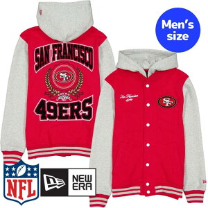 �y���������z NFL���� �����Y �A�E�^�[ �W���P�b�g �X�^�W���� �W�����p�[ �T���t�����V�X�R�E49ers San Francisco 49ers Throwback Prep Jacket �j���[�G�� New Era