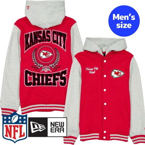 �y���������z NFL���� �����Y �A�E�^�[ �W���P�b�g �X�^�W���� �W�����p�[ �J���U�X�V�e�B�E�`�[�t�X Kansas City Chiefs Throwback Prep Jacket �j���[�G�� New Era