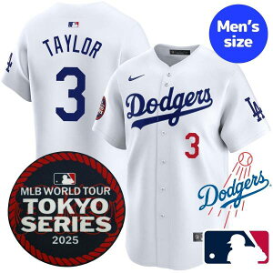 【送料無料】 MLB開幕戦東京シリーズ2025 MLB公式 メジャーリーグオフィシャル 正規品 NIKE ナイキ メンズ ロサンゼルス・ドジャース ユニフォーム ジャージ ユニホーム クリス・テイラー Chris T