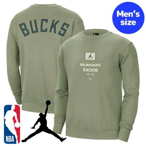 �y���������z NBA���� Nike �i�C�L Jordan �W���[�_�� �����Y �g���[�i�[ �v���I�[�o�[ �����g�b�v�X �~���E�H�[�L�[�E�o�b�N�X Milwaukee Bucks Courtside Statement Edition Heavyweight Pullover Sweatshirt