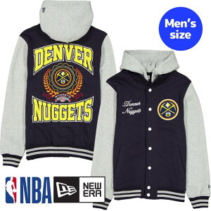 �y���������z NBA���� �����Y �A�E�^�[ �W���P�b�g �X�^�W���� �W�����p�[ �f���o�[�E�i�Q�b�c ��R���E���L�b�` Denver Nuggets Throwback Prep Jacket �j���[�G�� New Era