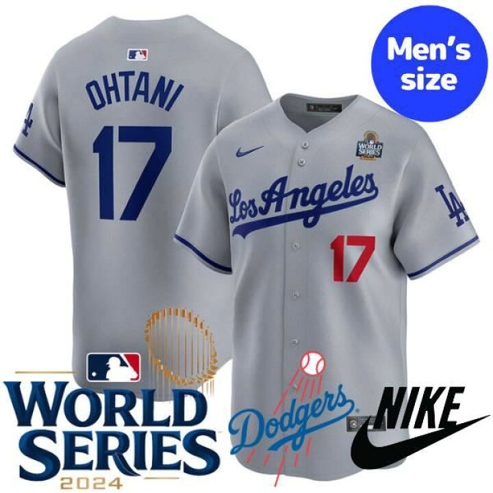 正規品】大谷翔平 MLBドジャース NIKEリミテッドプレイヤージャージJL 