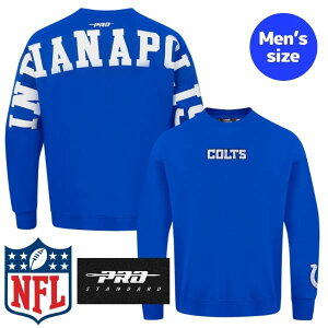 yz NFL Y p[J[ gbvX g[i[ vX^_[h Pro Standard CfBAi|XERc INDIANAPOLIS COLTS WINGSPAN DROP SHOULDER CREWNECK