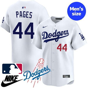 【送料無料】 MLB公式 メジャーリーグオフィシャル NIKE ナイキ 正規品 メンズ ユニフォーム ジャージ ユニホーム ロサンゼルス・ドジャース アンディ・パヘス Andy Pages Los Angeles Dodgers Home Limite