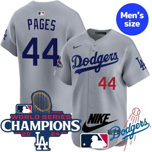 【送料無料】 MLB公式 メジャーリーグオフィシャル NIKE ナイキ 正規品 メンズ ユニフォーム ジャージ ユニホーム ロサンゼルス・ドジャース アンディ・パヘス Andy Pages Los Angeles Dodgers Road Limite