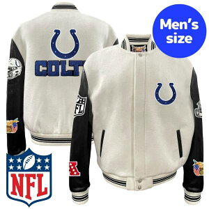 yz NFL Atg Y AE^[ o[VeBWPbg X^W Wp[ CfBAi|XERc Indianapolis Colts Wool & Leather Varsity Jacket