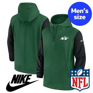 yz NIKE iCL NFL Atg Y AE^[ EBhu[J[ iCWPbg j[[NEWFbc New York Jets Sideline Pre-Game 1/2-Zip Jacket