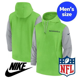 yz NIKE iCL NFL Atg Y AE^[ EBhu[J[ iCWPbg VAgEV[z[NX Seattle Seahawks Sideline Pre-Game 1/2-Zip Jacket