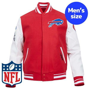 �y���������z Pro Standard �v���X�^���_�[�h NFL���� �A���t�g �����Y �A�E�^�[ �o�[�V�e�B�W���P�b�g �X�^�W���� �W�����p�[ �o�b�t�@���[�E�r���Y BUFFALO BILLS OLD ENGLISH RIB WOOL VARSITY JACKET