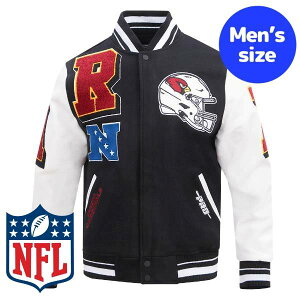 �y���������z Pro Standard �v���X�^���_�[�h NFL���� �A���t�g �����Y �A�E�^�[ �o�[�V�e�B�W���P�b�g �X�^�W���� �W�����p�[ �A���]�i�E�J�[�W�i���X ARIZONA CARDINALS MASHUP RIB WOOL VARSITY JACKET
