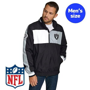 yz NFL Y EBhu[J[ CgEFCgWPbg Wp[ AE^[ Atg XxKXEC_[X Las Vegas Raiders Gael Lightweight Half-Zip Jacket