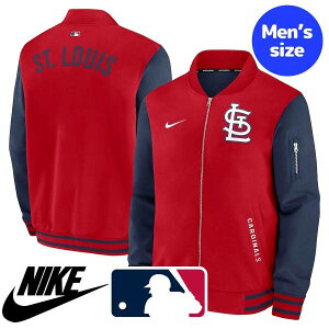 【送料無料】 NIKE ナイキ MLB公式 メジャーリーグオフィシャル メンズ ボンバージャケット MA-1 トラックジャケット ジャージ アウター ヌートバー セントルイス・カージナルス St. Louis Cardinals