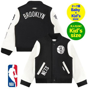 �y���������z�y�x�r�[�E�L�b�Y�E���[�X�T�C�Y�z Pro Standard �v���X�^���_�[�h NBA���� �q���p�A�E�^�[ �W���P�b�g �X�^�W���� �W�����p�[ �u���b�N�����E�l�b�c BROOKLYN NETS CLASSIC WOOL VARSITY JACKE