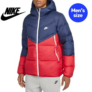 �y���������z �����Y �i�C�L �_�E���W���P�b�g Nike Storm-FIT Windrunner Down Fill Puffer Jacket�iNavy/Red�j