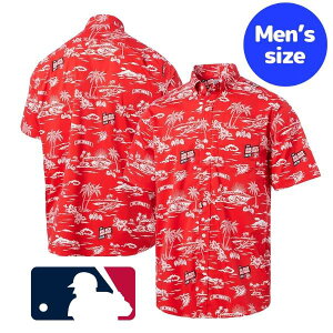 �y���������z MLB���� ���W���[���[�O�I�t�B�V���� �����Y �ݕt���V���c �{�^���_�E�V���c �����V���c �g�b�v�X �V���V�i�e�B�E���b�Y Cincinnati Reds Cooperstown Kekai Button-Down Shirt