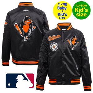 Pro Standard �v���X�^���_�[�h MLB���� ���W���[���[�O�I�t�B�V���� �q���p�A�E�^�[ �W���P�b�g �X�^�W���� �W�����p�[ �{���e�B���A�E�I���I�[���Y BALTIMORE ORIOLES RETRO CLASSIC SATIN JACKET