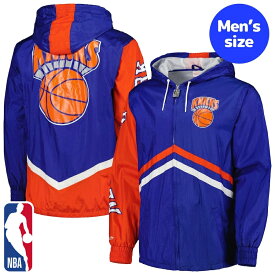 【送料無料+割引クーポン】 NBAオフィシャル メンズ ウィンドブレーカー アウタージャケット ニューヨーク・ニックス New York Knicks Windbreaker Jacket