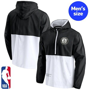 【送料無料+割引クーポン】 NBAオフィシャル メンズ ウィンドブレーカー アウタージャケット ブルックリン・ネッツ Brooklyn Nets Windbreaker Jacket